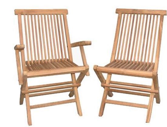 Picture of Teak  Folding Chair